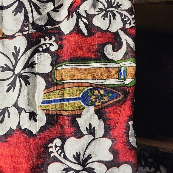 Vintage Barkcloth RJC Ltd Hawaiian Shirt in Large Made in Hawaii USA Aloha Shirt - Picture 4 of 4